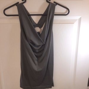 Wet Seal Unique Gray Tank Top w/ racer back